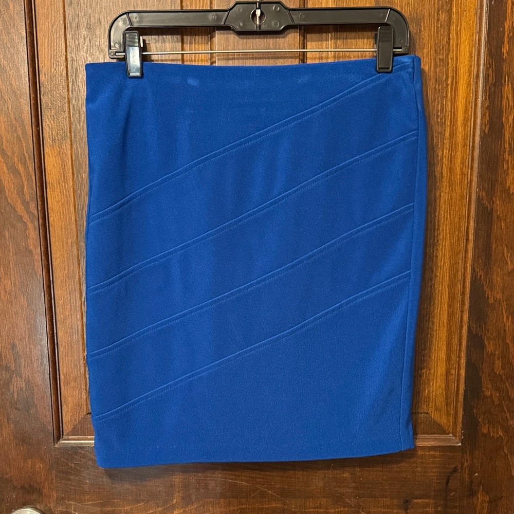 AB Studio Royal Blue Pencil Skirt